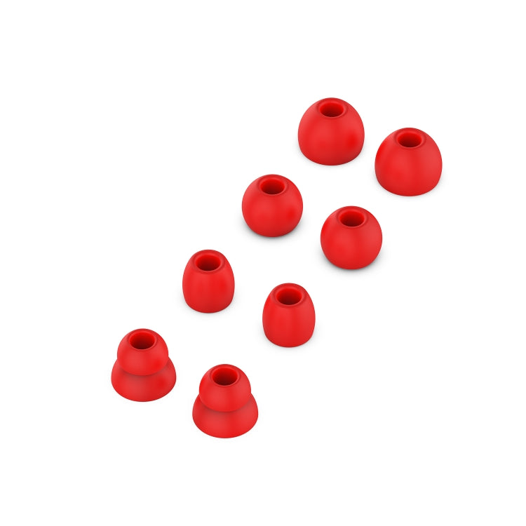 Wireless Silicone Ear Cap Earplugs for Huawei FreeBuds 4i / FreeLace Pro / Active Noise Canceling Earphones 3 (4 Pairs, Red)