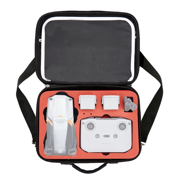 Portable Single Shoulder Storage Travel Carrying Case for DJI Air 2S in Black and Red Liner