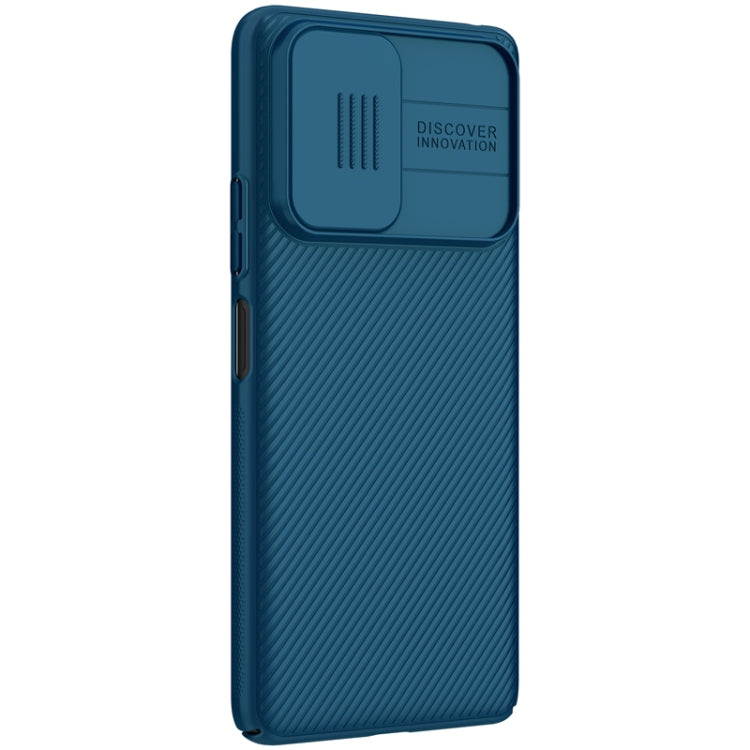 NILLKIN Black Mirror Series PC Camshield Case for Xiaomi Redmi Note 10 Pro/10 Pro Max (Blue)