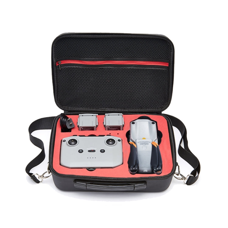 Portable Shoulder Storage Travel Case for DJI Air 2S (Black with Red Liner)