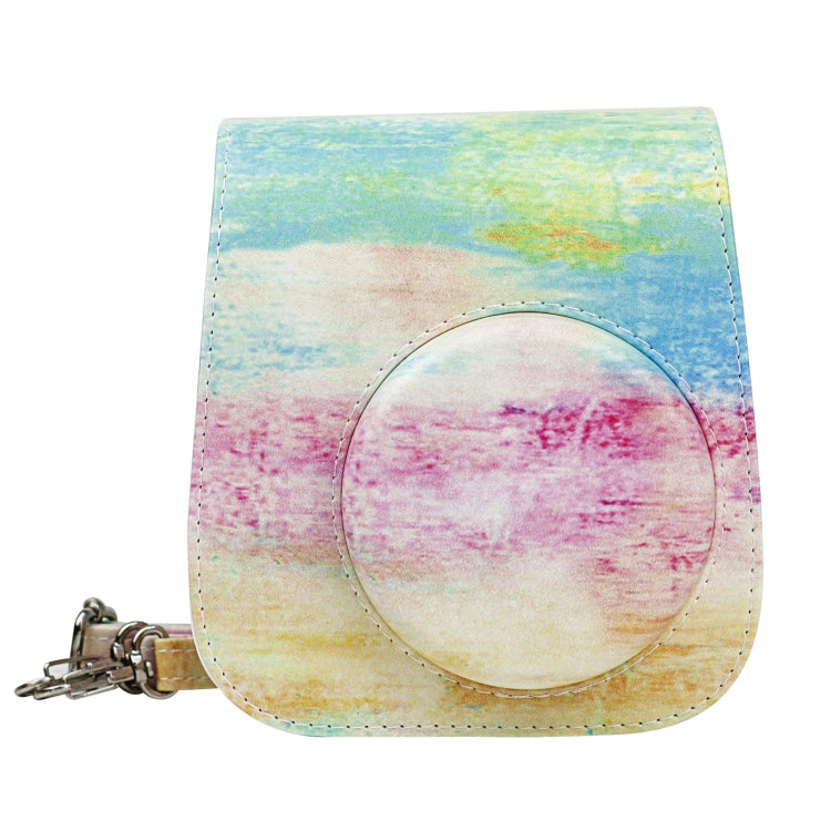 Oil Paint Design Camera Bag with Shoulder Strap for Fujifilm Instax Mini 11
