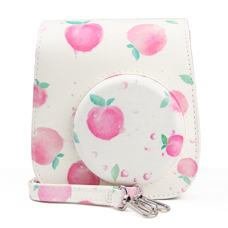 Peach Painted Series Camera Bag with Shoulder Strap for Fujifilm Instax Mini 11