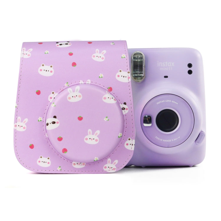 Fruit Animal Painted Series Camera Bag for Fujifilm Instax mini 11 with Shoulder Strap