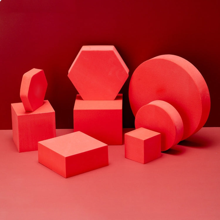 Versatile Geometric Foam Props for Photography (Red)