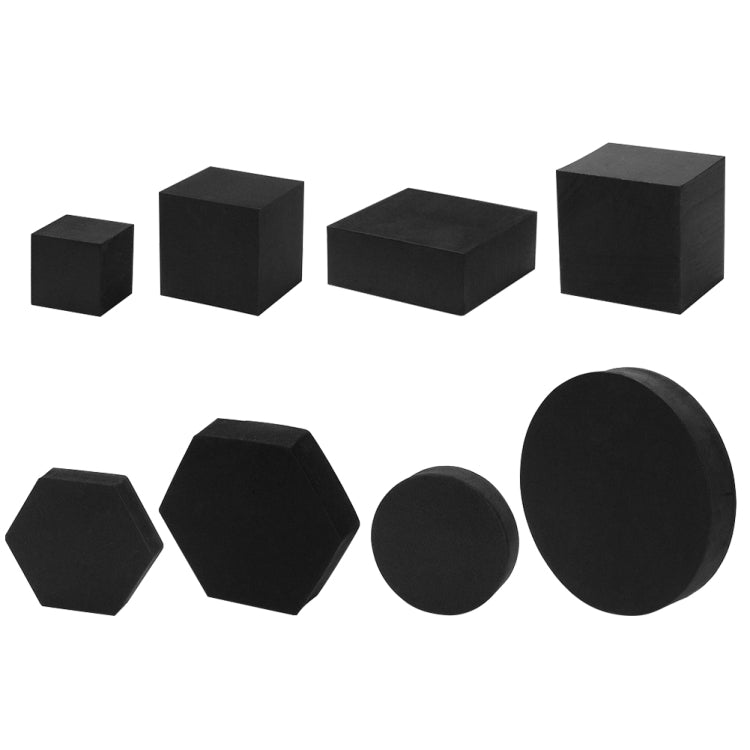 8 in 1 Geometric Foam Photo Props Set (Black)