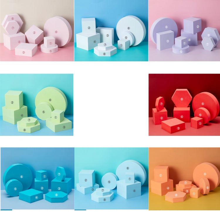 Durable Geometric Foam Props Set for Photography (Grey)