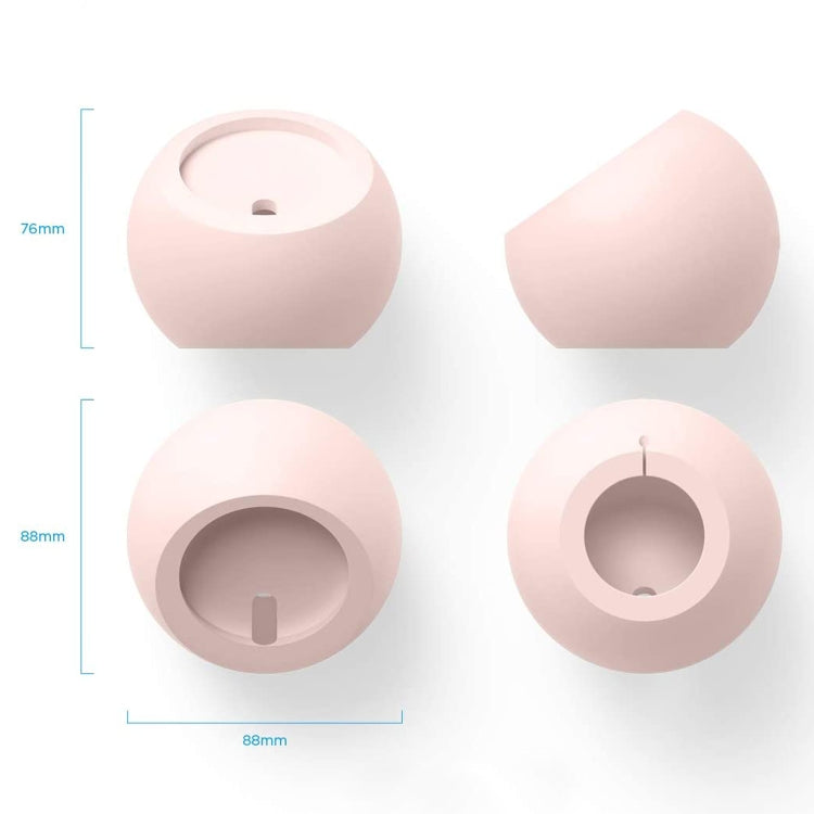 Silicone Pellet Magsafe Magnetic Charger Holder for iPhone 12 Series(Pink)