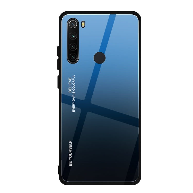 Gradient Blue Glass Case for Xiaomi Redmi Note 8