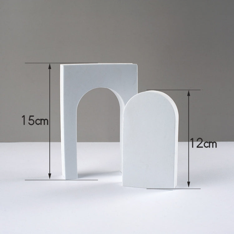 Photography Background Kit with Geometric Cube Foam Props (White)