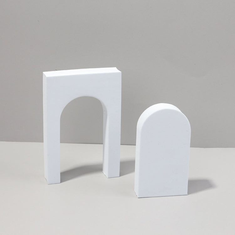 Photography Background Kit with Geometric Cube Foam Props (White)