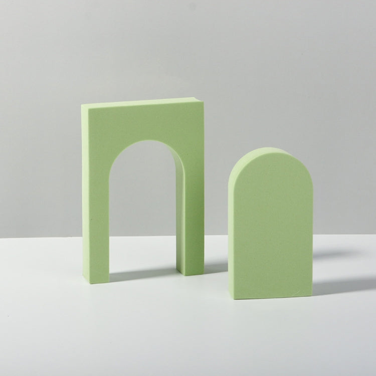 Geometric Cube Solid Color Photography Background Kit in Green