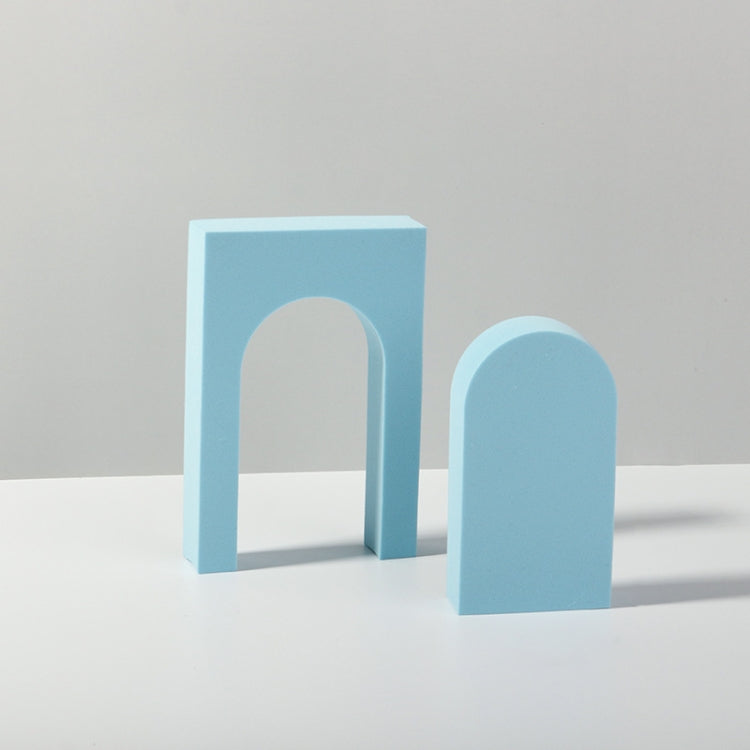 Geometric Cube Solid Color Photography Background Props Kit (Light Blue)