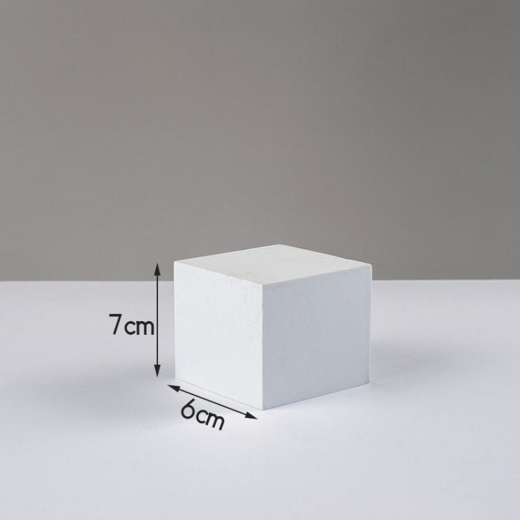 Foam Photography Prop for Table Shooting - White Cube Geometric Background