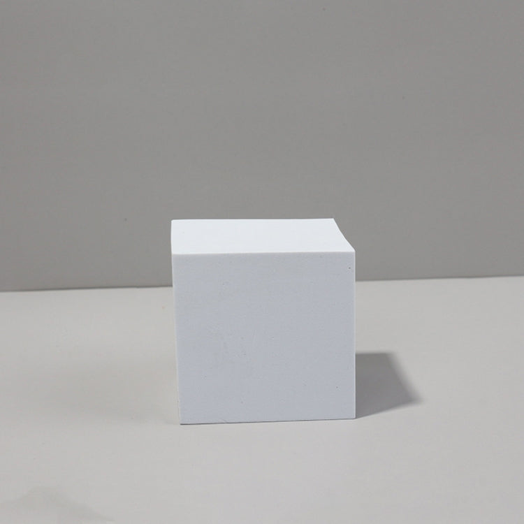Foam Photography Prop for Table Shooting - White Cube Geometric Background