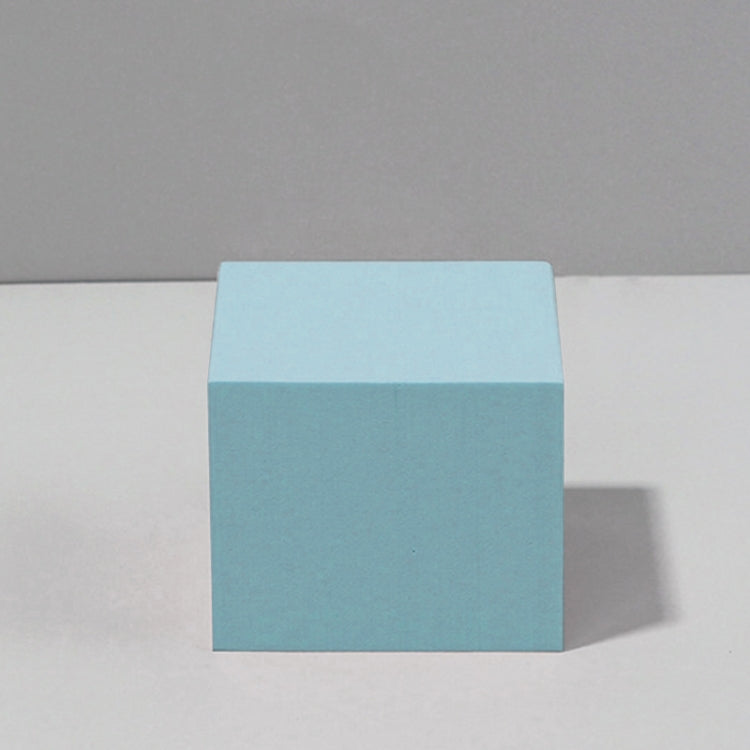 Solid Light Blue Foam Photography Background Cube