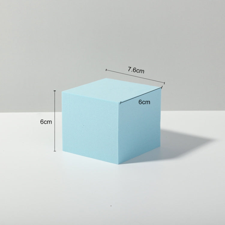 Solid Light Blue Foam Photography Background Cube