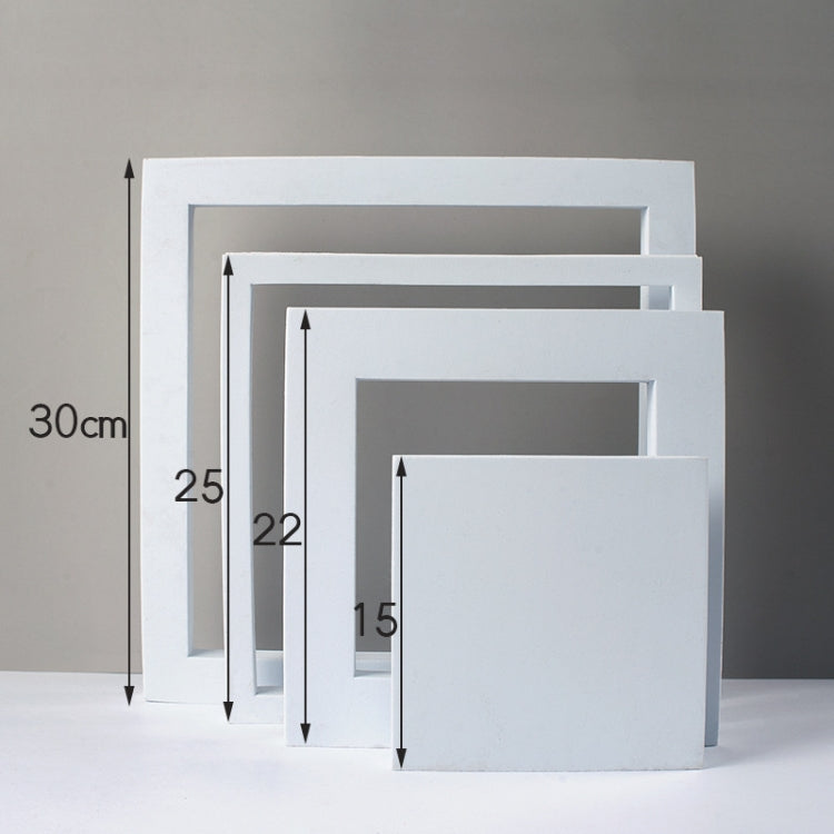 Geometric Cube Photography Background Kit (White)
