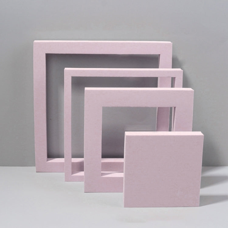 Geometric Cube Solid Color Photography Background Table Kit (Pink)
