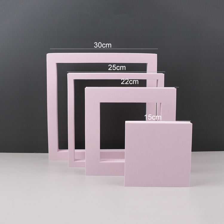 Geometric Cube Solid Color Photography Background Table Kit (Pink)