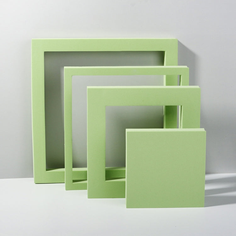 Green Geometric Cube Photography Background Kit with Foam Props