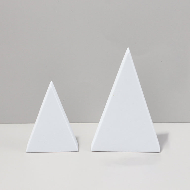 Upgrade Your Photography Game with 2 x Triangles Combo Kits Geometric Cube Solid Color Photography Props (White)
