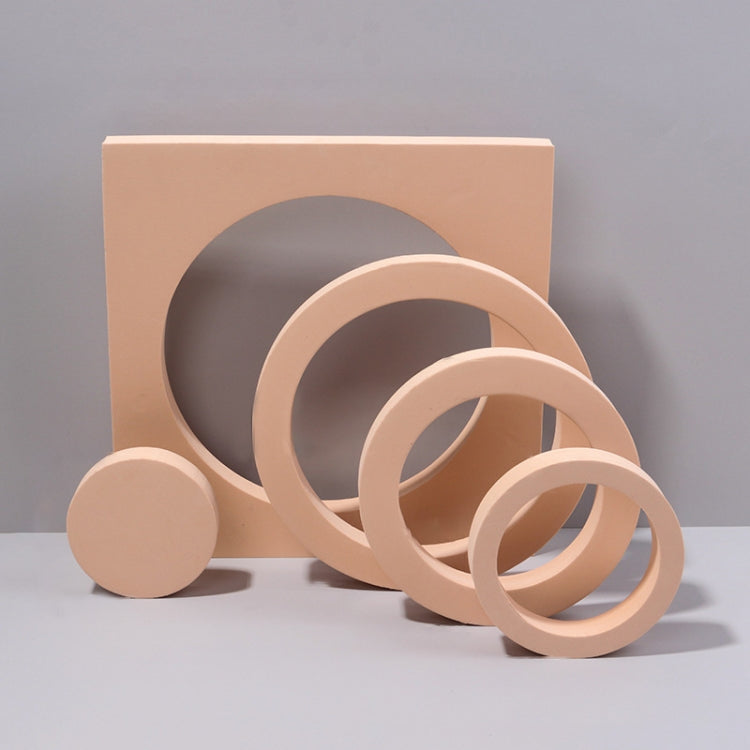 Round Combo Kits: Geometric Cube Foam Photography Background Props (Flesh Color)