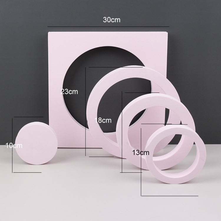 Pink Geometric Cube Photography Background Props Pack
