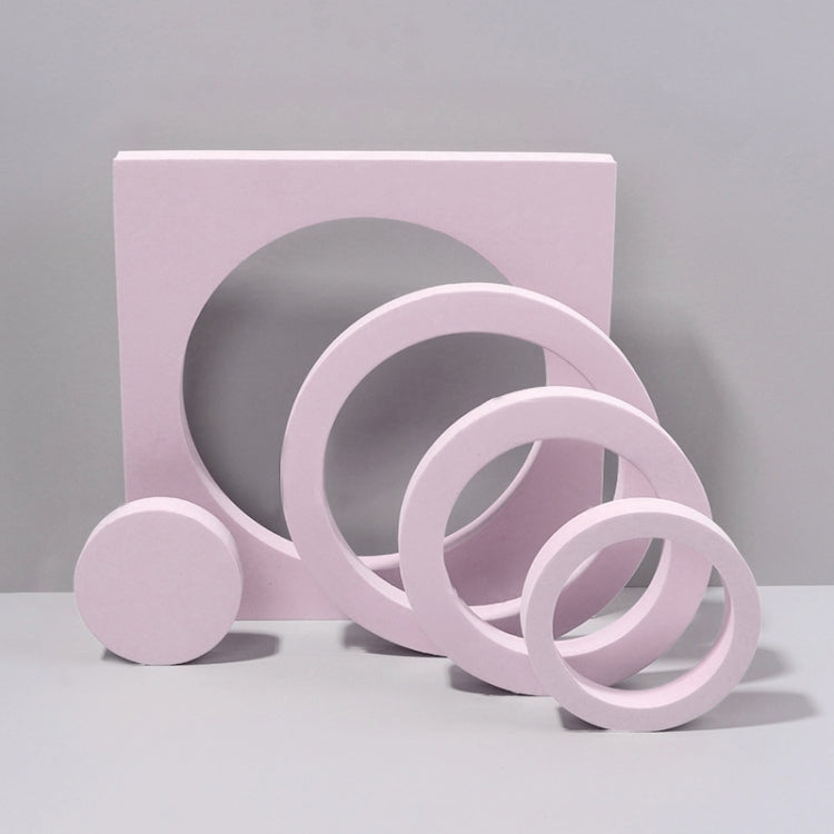 Pink Geometric Cube Photography Background Props Pack