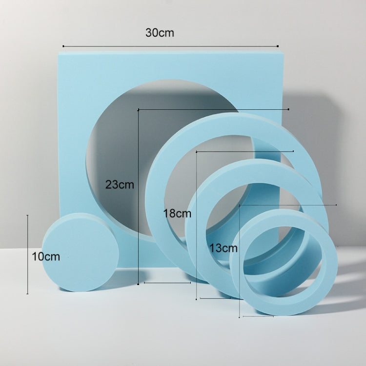 Geometric Cube Photography Background Set (Light Blue)