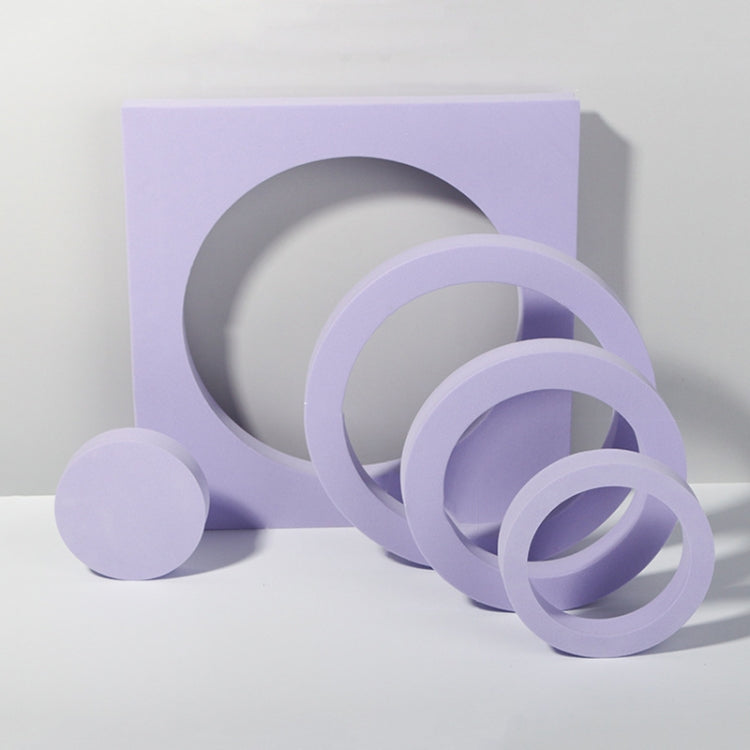 Geometric Cube Photography Table Shooting Foam Props Kit (Purple)