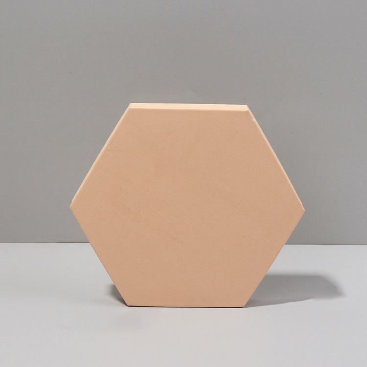 18 x 2cm Hexagon Geometric Cube Solid Color Photography Background Foam Props (Flesh Color)