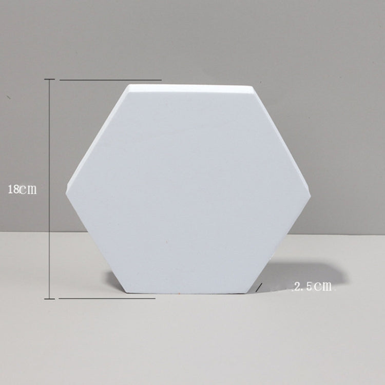 White Hexagon Geometric Cube Photography Props - Set of 18