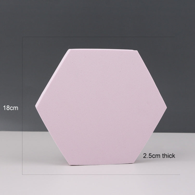 Hexagon Geometric Cube Photography Foam Props (Pink)