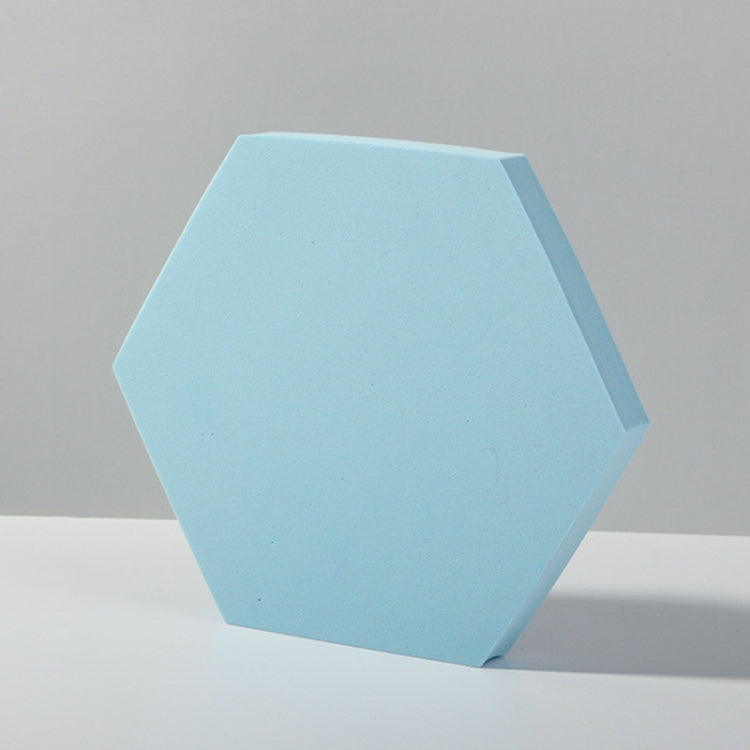 Light Blue Hexagon Geometric Photography Background Foam Props