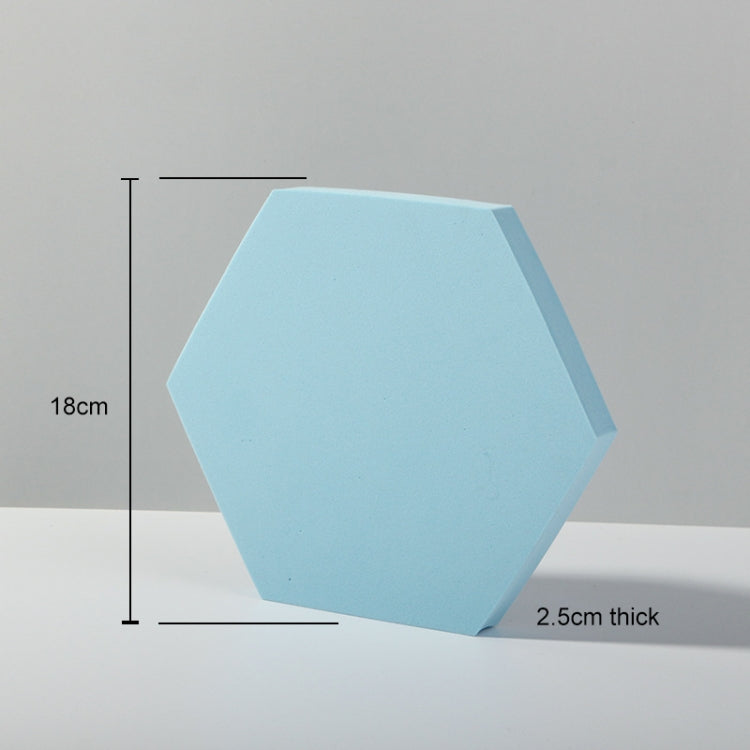 Light Blue Hexagon Geometric Photography Background Foam Props