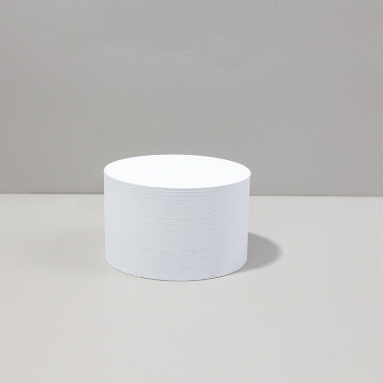 Foam Props for Photography - 10 x 6cm Cylinder Geometric Cube Solid Color (White)