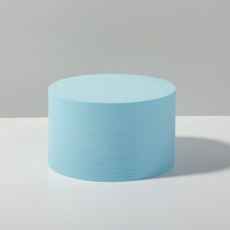 Foam Photography Props: Cylinder Geometric Cube Solid Color (Light Blue) 10 x 6cm