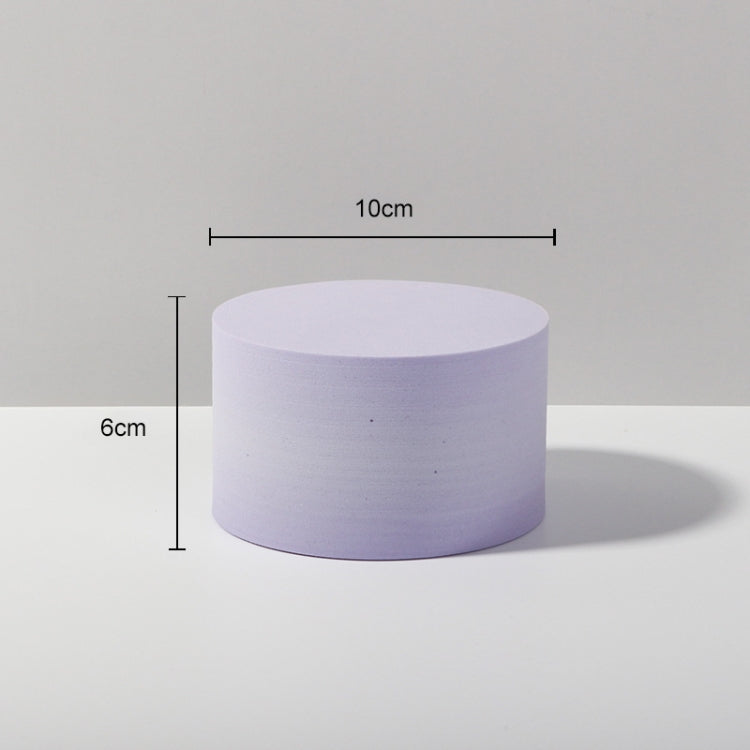 Purple Cylinder Geometric Cube Photography Foam Props