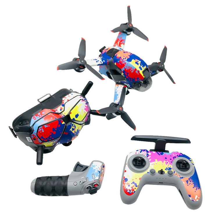 Waterproof Anti-Scratch Decal Skin Wrap Stickers for DJI FPV Drone & Goggles V2