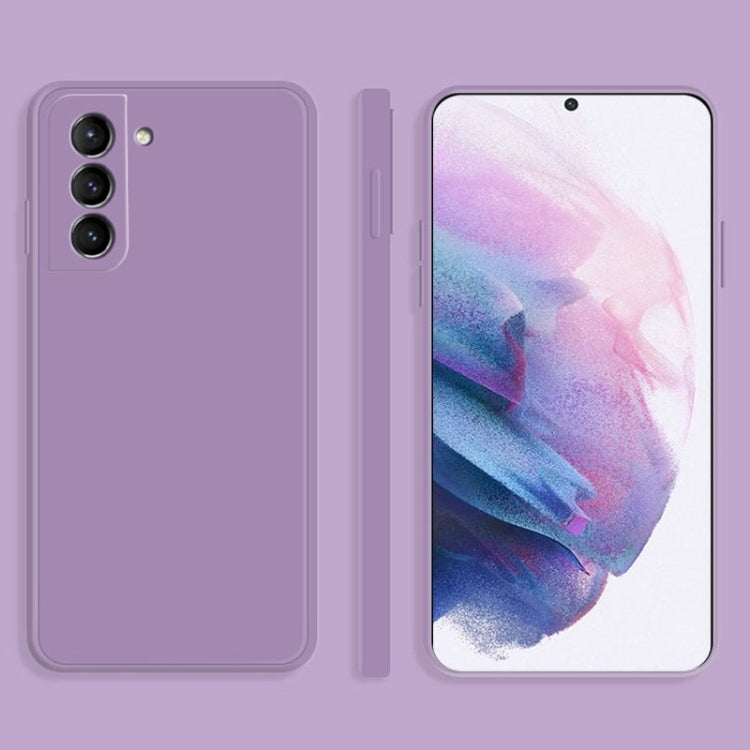 Imitation Liquid Silicone Purple Protective Case for Samsung Galaxy S21+ 5G