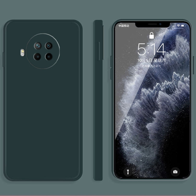 Dark Green Silicone Protective Case for Xiaomi Redmi Note 9 Pro