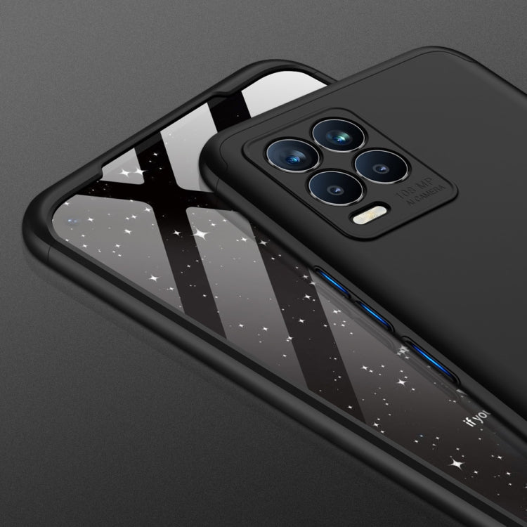 GKK Three Stage Splicing Full Coverage PC Case for OPPO Realme 8 / Realme 8 Pro - Black