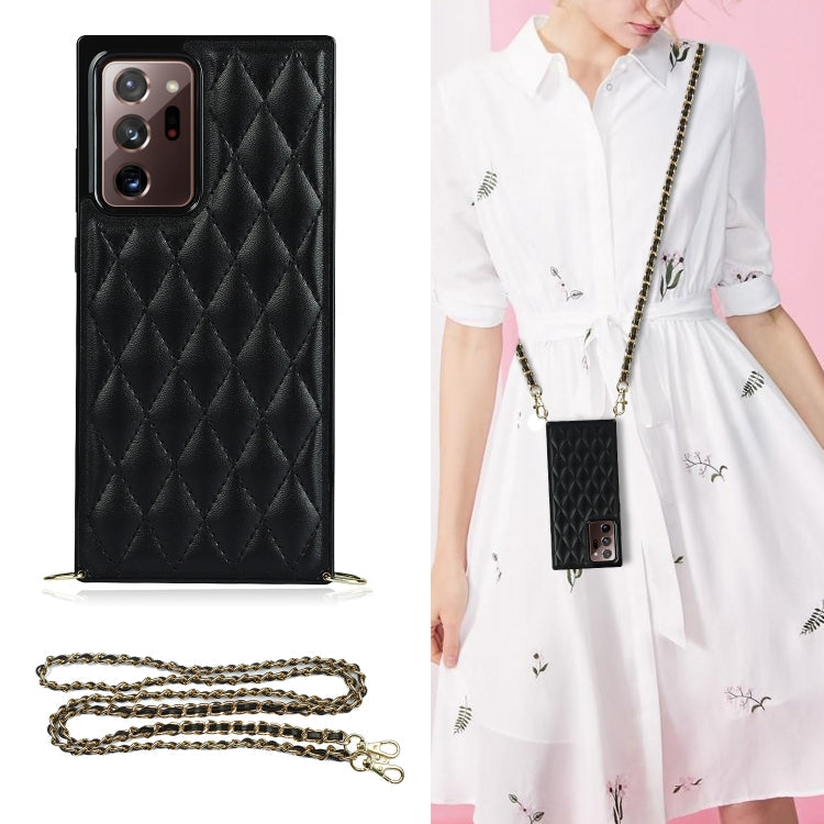 Elegant Black Shockproof Case with Crossbody Strap for Samsung Galaxy Note20 Ultra