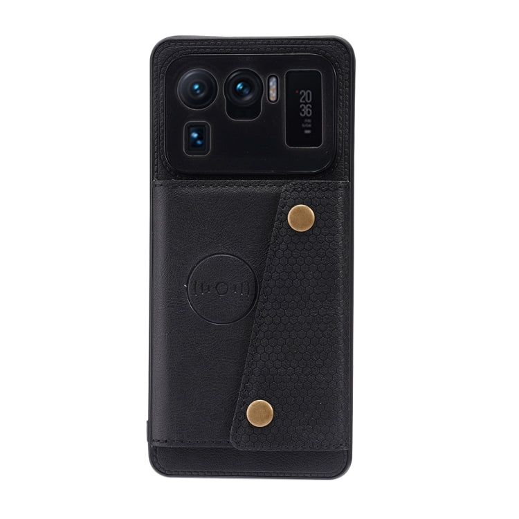 Xiaomi Mi 11 Ultra Shockproof Protective Case with Card Slot & Holder (Black)