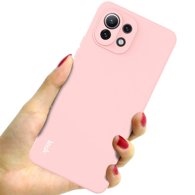 Imak UC-2 Series Pink Soft TPU Case for Xiaomi Mi 11 Lite 5G with Shockproof Full Coverage