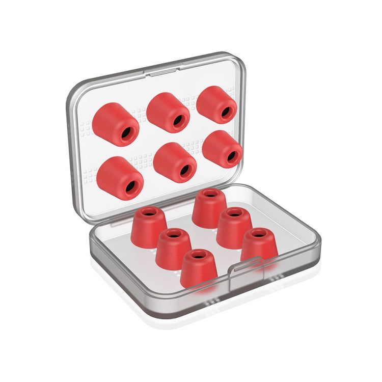 6 Pairs New Bee NB-M1 Slow Rebound Memory Foam Ear Caps with Storage Box, Red