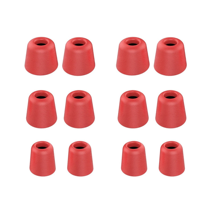 6 Pairs New Bee NB-M1 Slow Rebound Memory Foam Ear Caps with Storage Box, Red