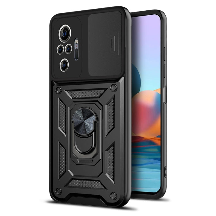 Xiaomi Redmi Note 10 Pro Sliding Camera Cover Case - Black