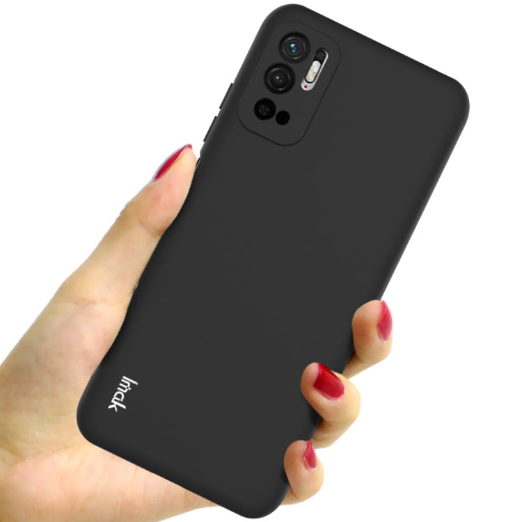 IMAK UC-2 Series Shockproof Full Coverage Soft TPU Case for Xiaomi Redmi Note10 5G / Poco M3 Pro 5G / 4G (Black)