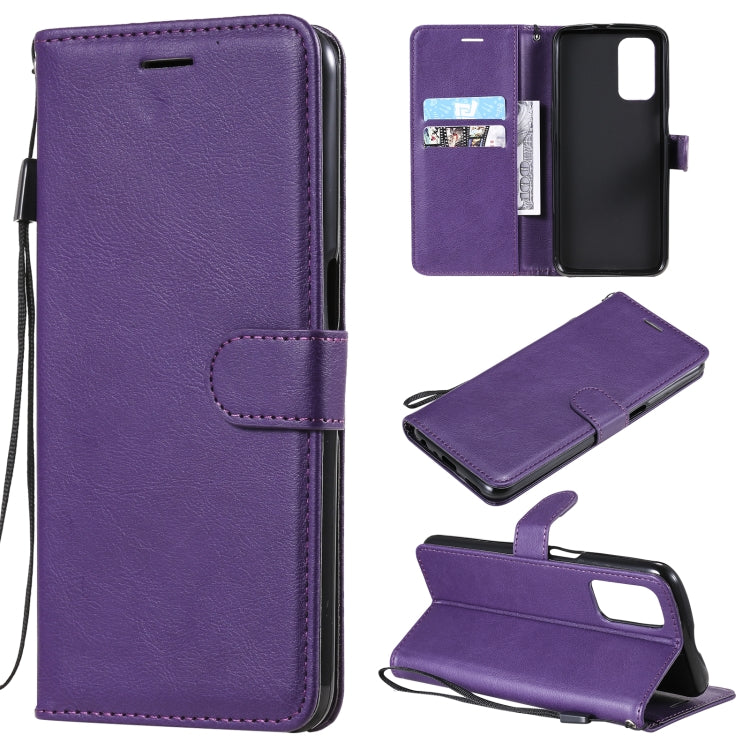 5G Purple Leather Case with Multi-Function Features for OPPO A93, A54, A74